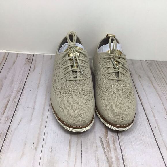 Cole Haan Womens Rye Original Grand Stitchlite Wingtip Knit Oxford Shoe Size 6.5 - Picture 1 of 6